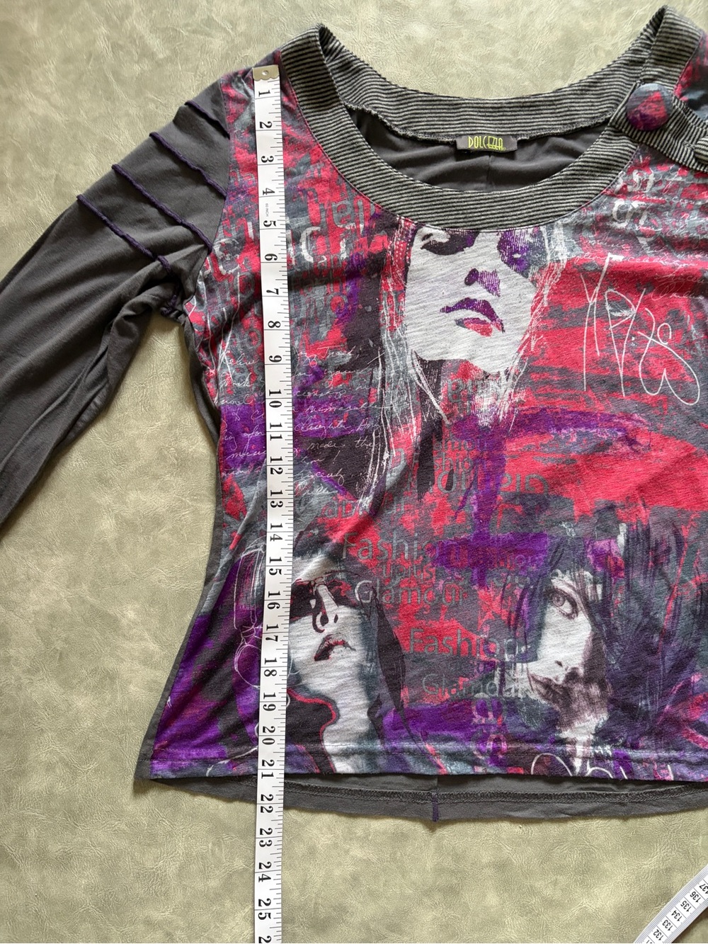 Y2K Dolcezza Abstract Fashion Art Top Grunge | Save the Queen Inspired - Picture 9 of 11